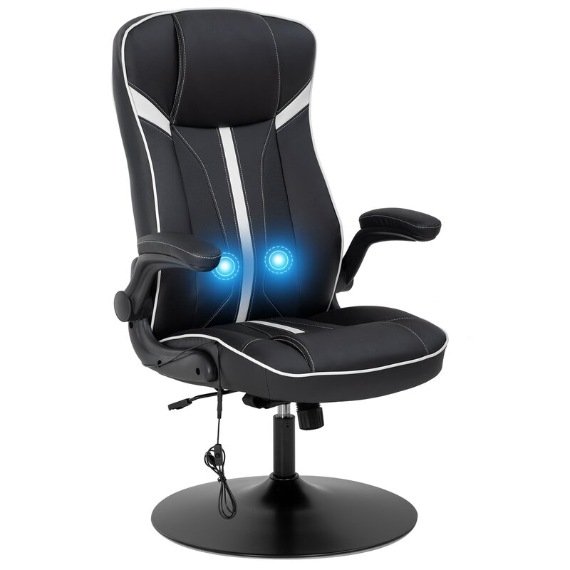 Inbox Zero Rocking Gaming Chair Racing Office Chair